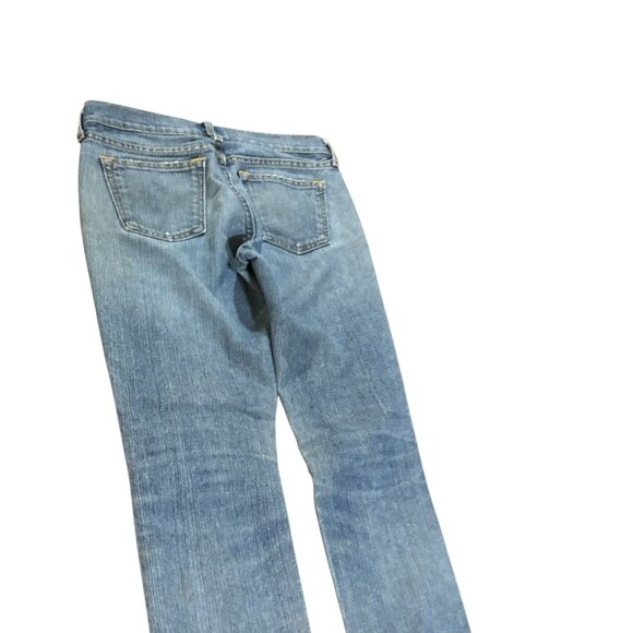 Old Navy The Diva 4 Short Denim Jeans Knee Holes - Picture 8 of 9